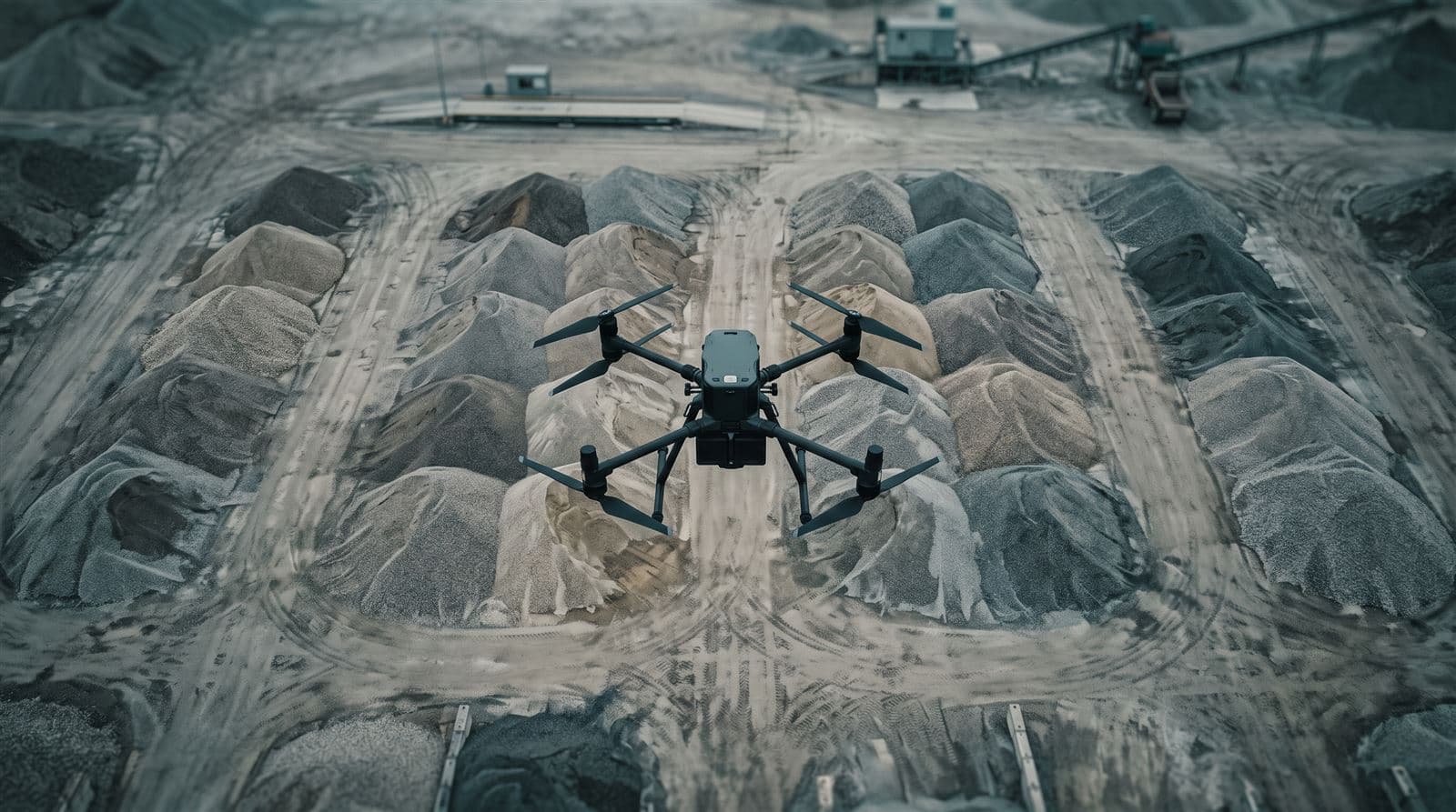 Inwentaryzacja hałd kruszywa dronem: spis z natury pod audyt księgowy